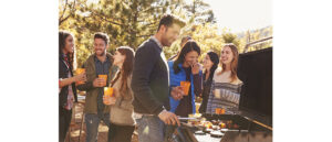 Barbecue del sito di Antica Porta del Titano, un piacere per il palato in giardino