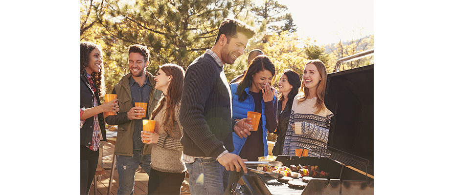 Barbecue del sito di Antica Porta del Titano, un piacere per il palato in giardino